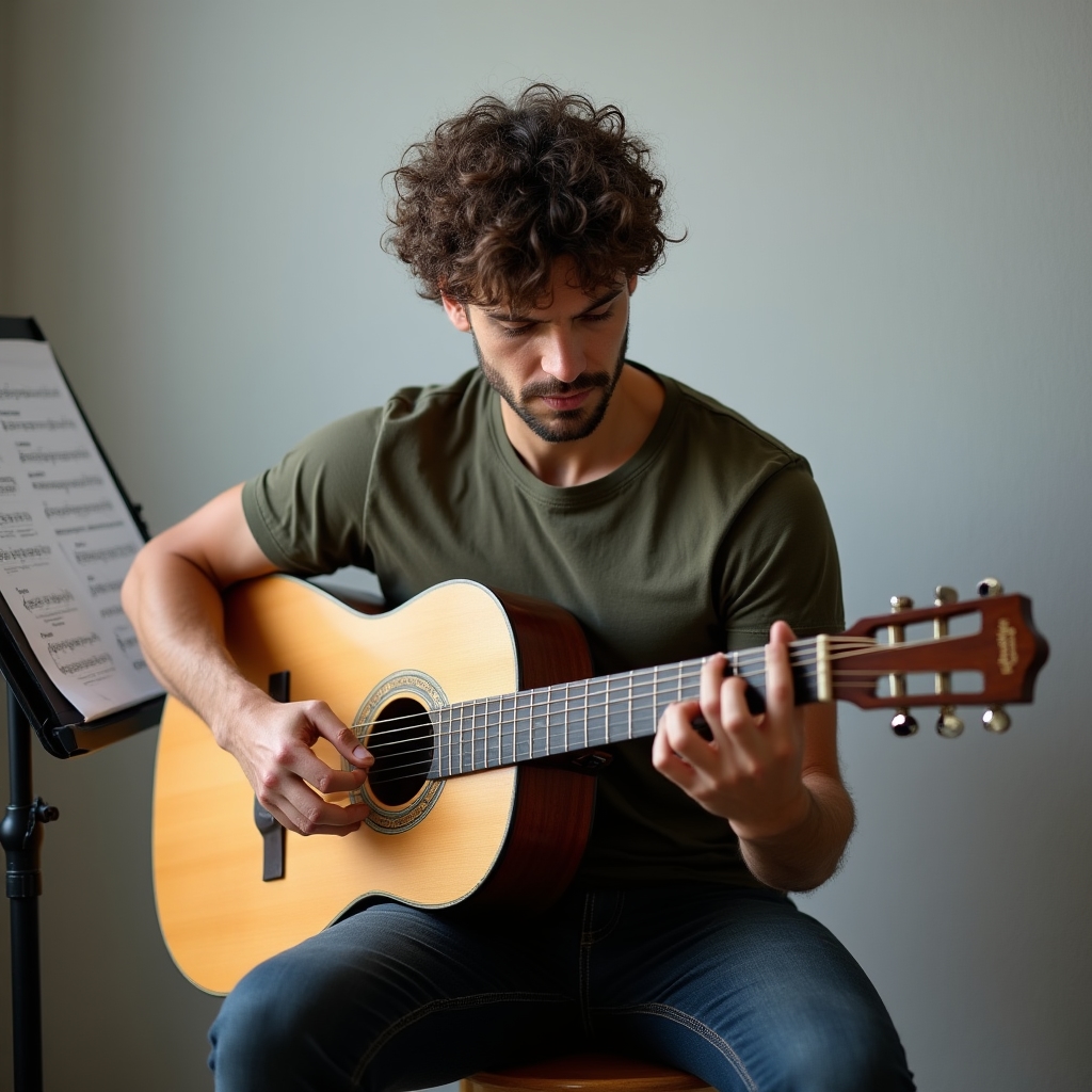 Individuálna prax na gitare počas lekcie